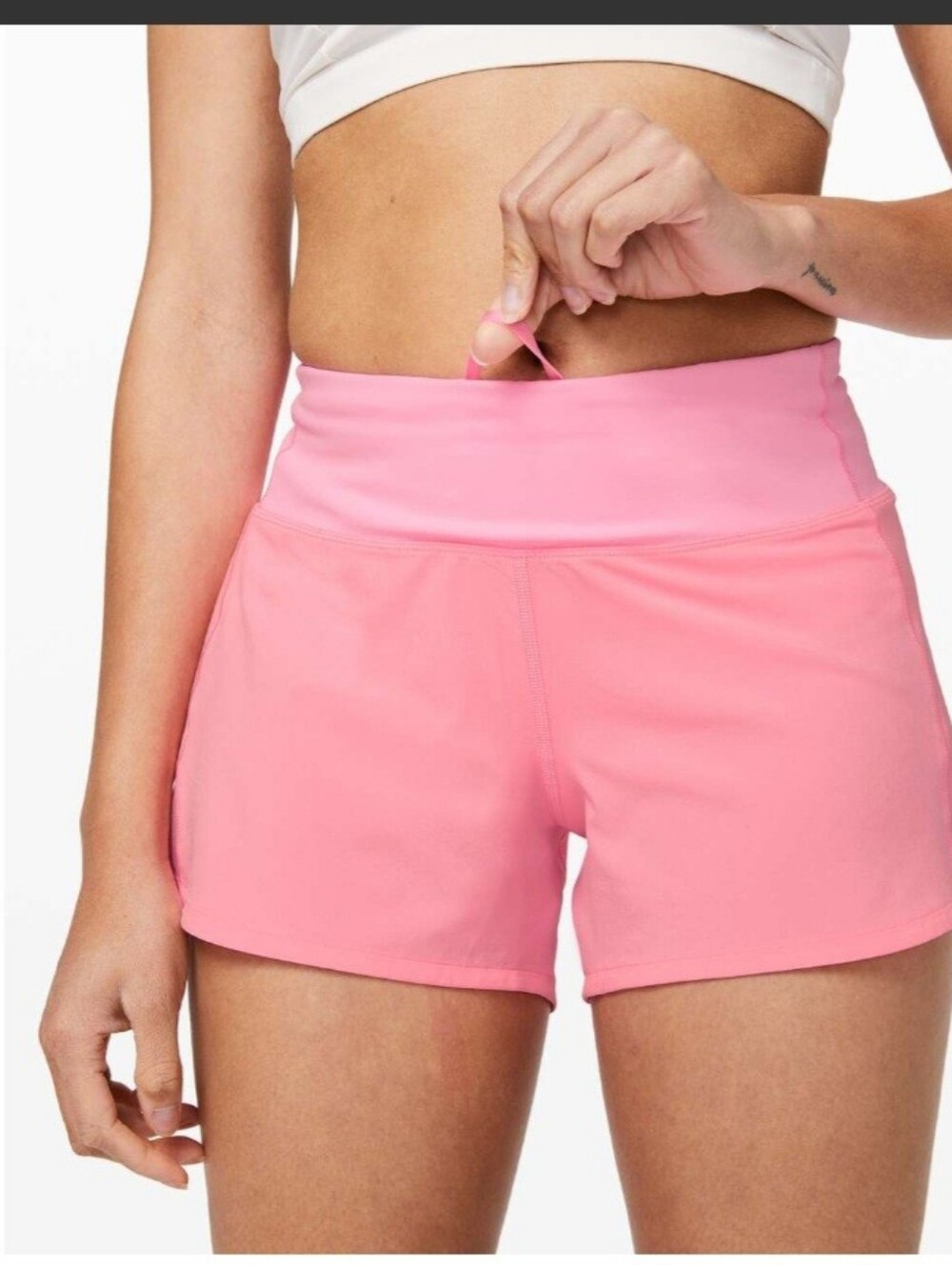 Lululemon Speed Up Short Long *4" Updated Fit🩷Pink Shell